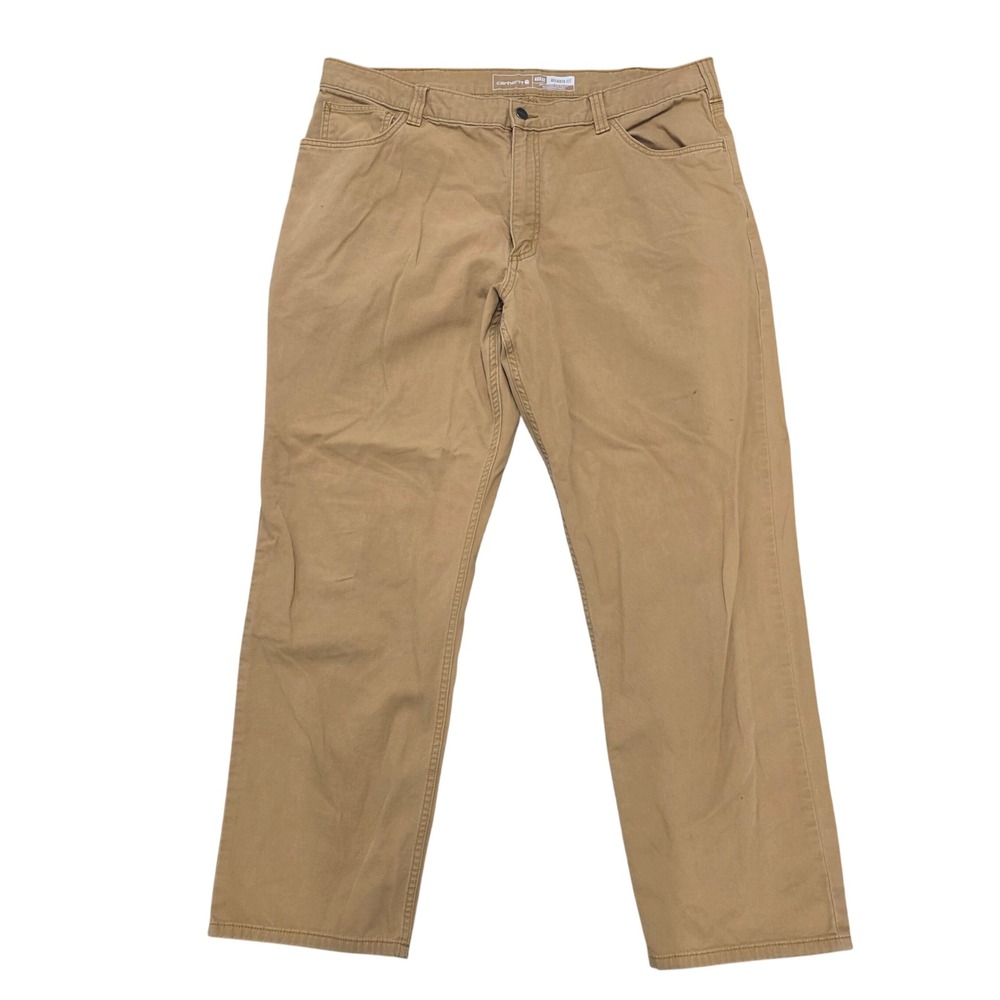 Carhartt Relaxed Fit Canvas Work Pants Mens 40x32 Brown Straight Leg Utility